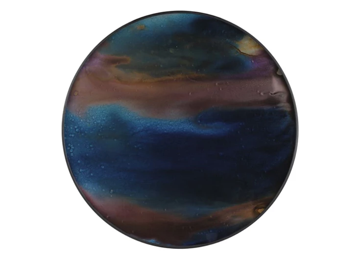 20360 Ethnicraft Indigo Organic Tray S Ø48cm Bovenkant