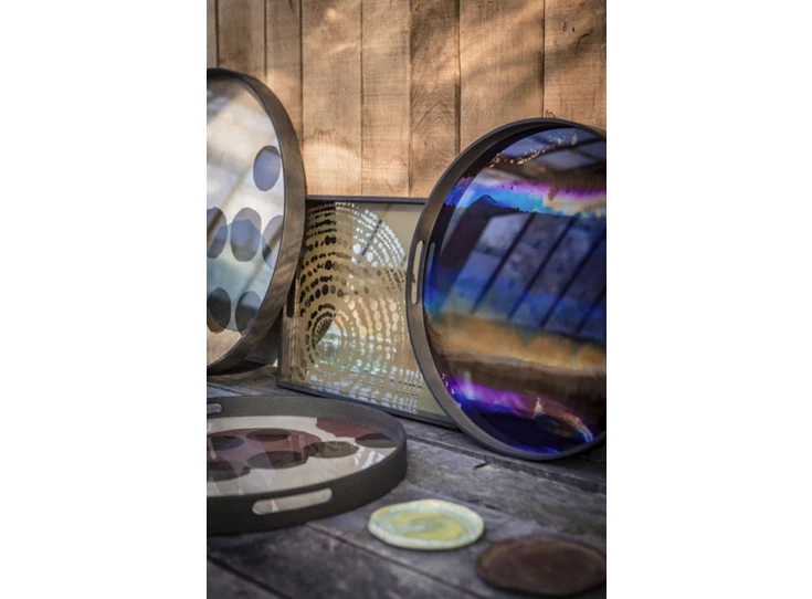 20360 Ethnicraft Indigo Organic Tray S Ø48cm Sfeer