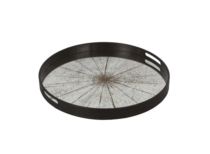 20402 Ethnicraft Slice Tray S Ø48cm Schuin