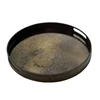 20403 Ethnicraft Bronze Mirror Tray S Ø48cm Schuin