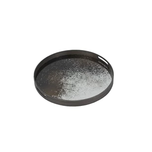 20301 Ethnicraft Clear Mirror Tray S Ø48cm Schuin