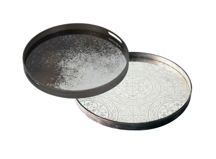 20301 Ethnicraft Clear Mirror Tray S Ø48cm Duo