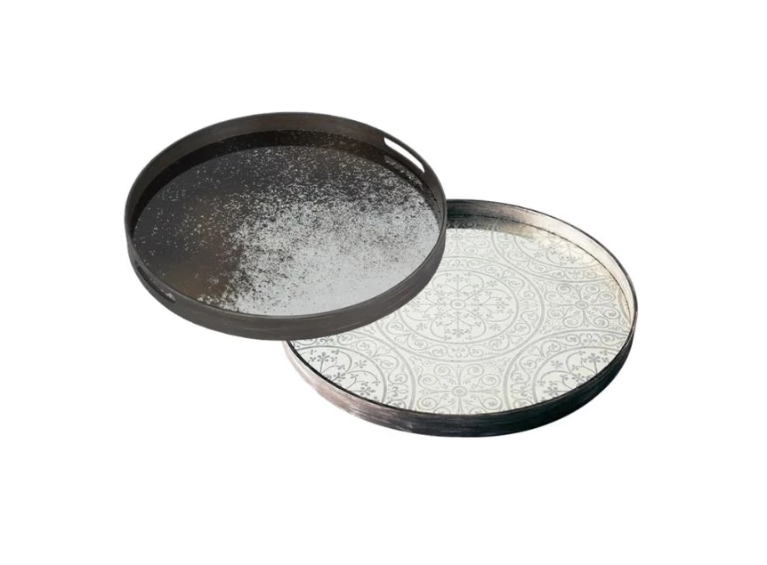 20301 Ethnicraft Clear Mirror Tray S Ø48cm Duo